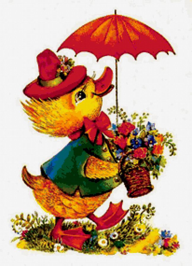 С ПРАЗДНИКОМ 8 МАРТА - дочке, сестре, бабушке, поздравление, маме, цыпленок - предпросмотр