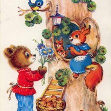 Схема вышивки «С ПРАЗДНИКОМ 8 МАРТА»