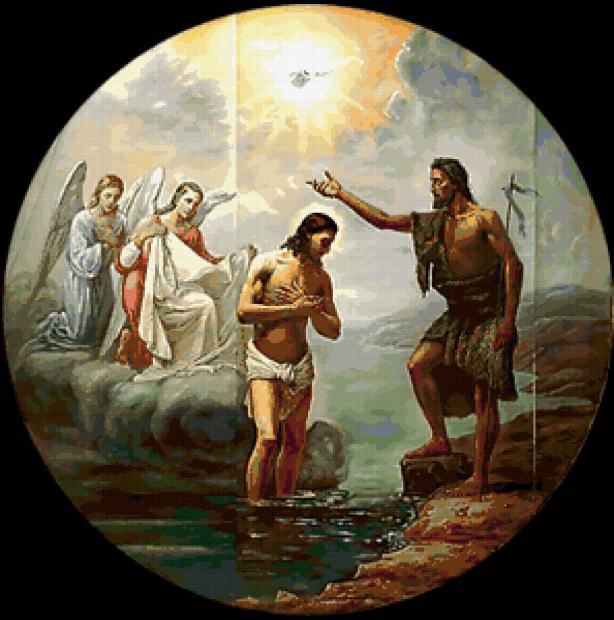 крещение - религия икона - предпросмотр