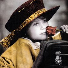 Схема вышивки «девочка с розой»