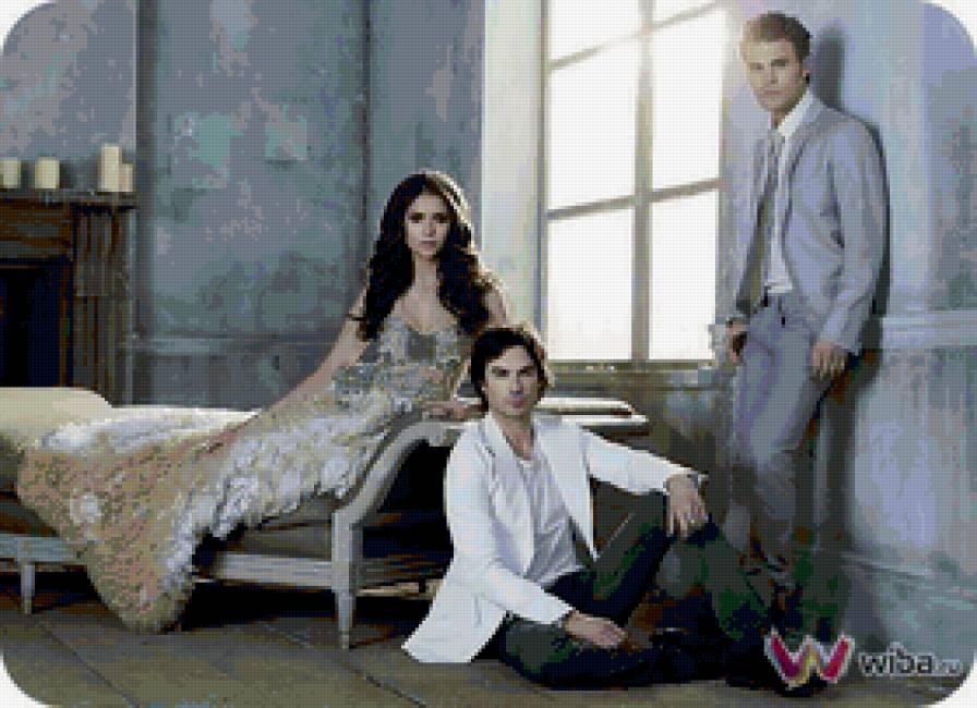 дневники вампира - елена, дэймон, стефан - предпросмотр