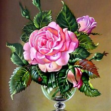 Схема вышивки «роза-90»