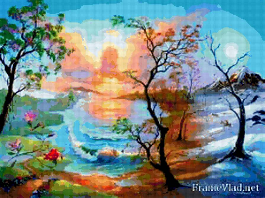 Времена года. - природа, пейзаж - предпросмотр