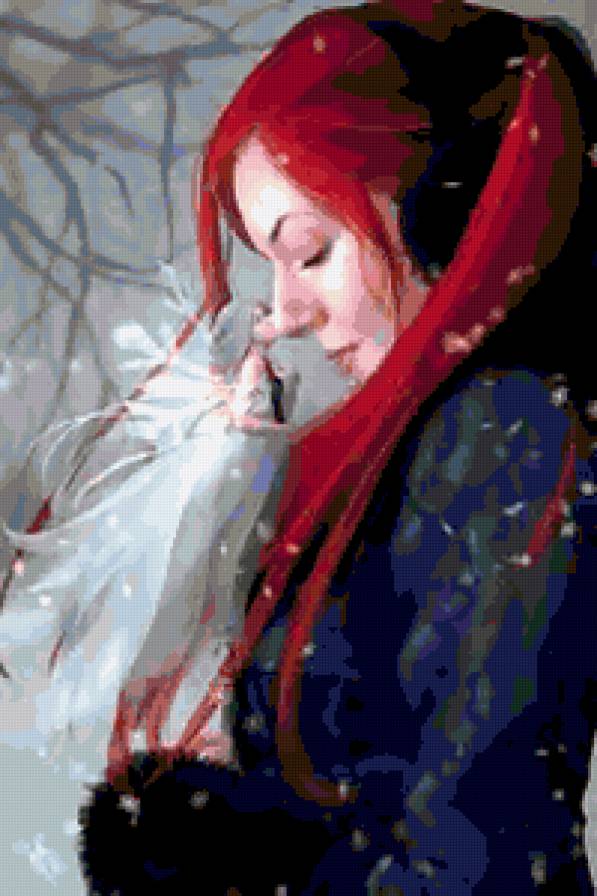 Девушка. - зима, девушка - предпросмотр