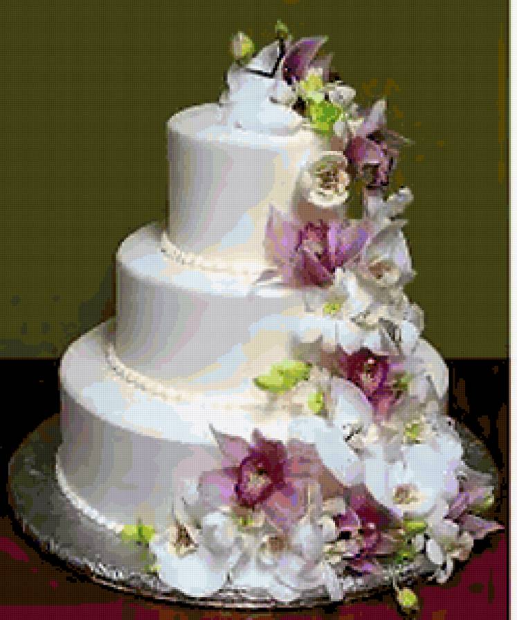 Свадебный тортик. - еда, кухня, торт - предпросмотр