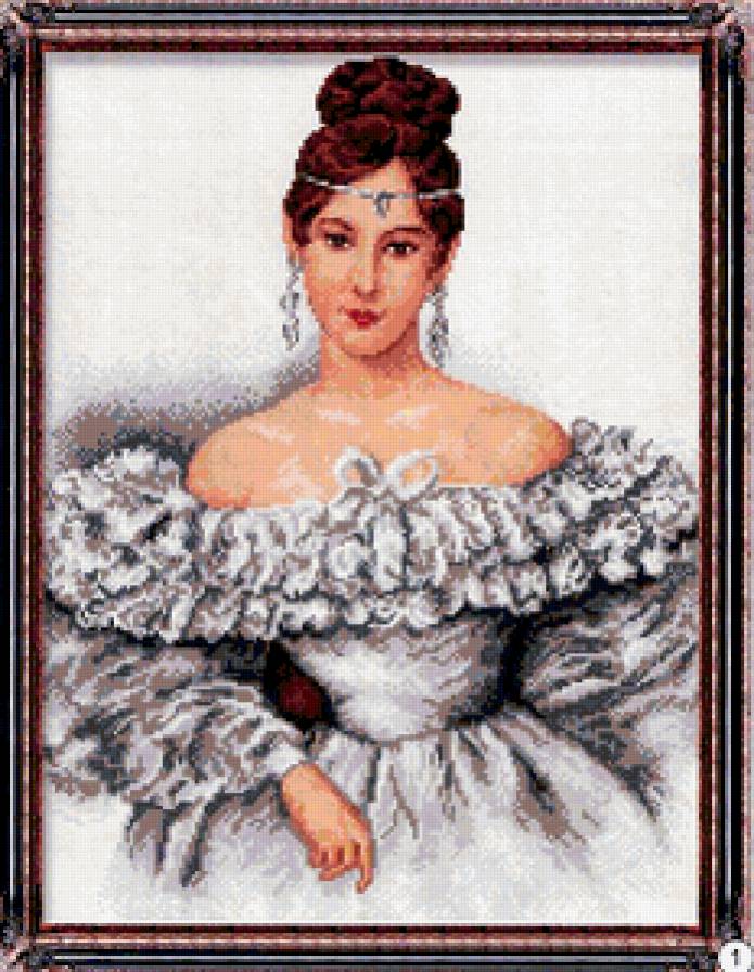 Портрет Н.Пушкиной - худ.а.брюллов - предпросмотр