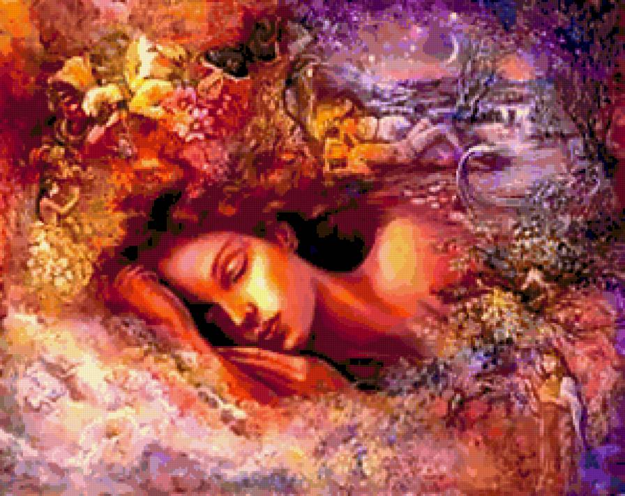 Сон. - девушка, фэнтези - предпросмотр