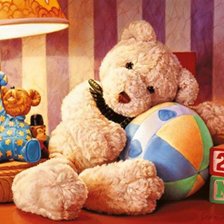 Схема вышивки «мишка»