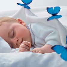 Схема вышивки «спящий малыш»