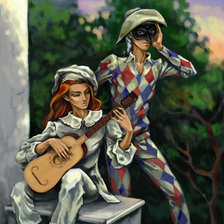 Схема вышивки «маски»