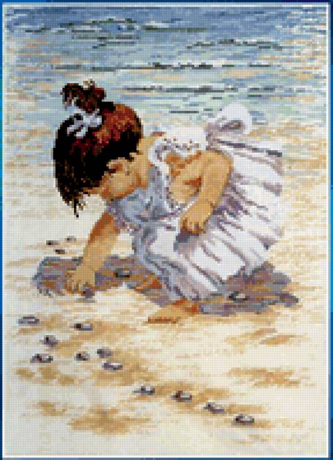 девочка у моря - море, дети - предпросмотр