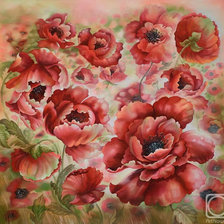 Схема вышивки «Маки»