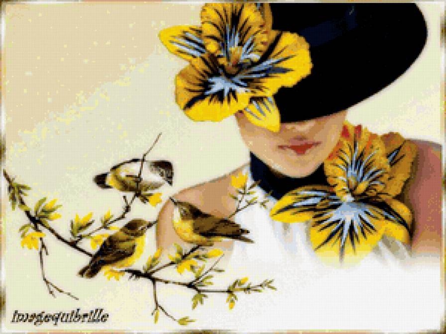 ЖЕНЩИНА - ЗАГАДКА - женщины мира, страсть, красота женщины, в шляпе, лилии - предпросмотр