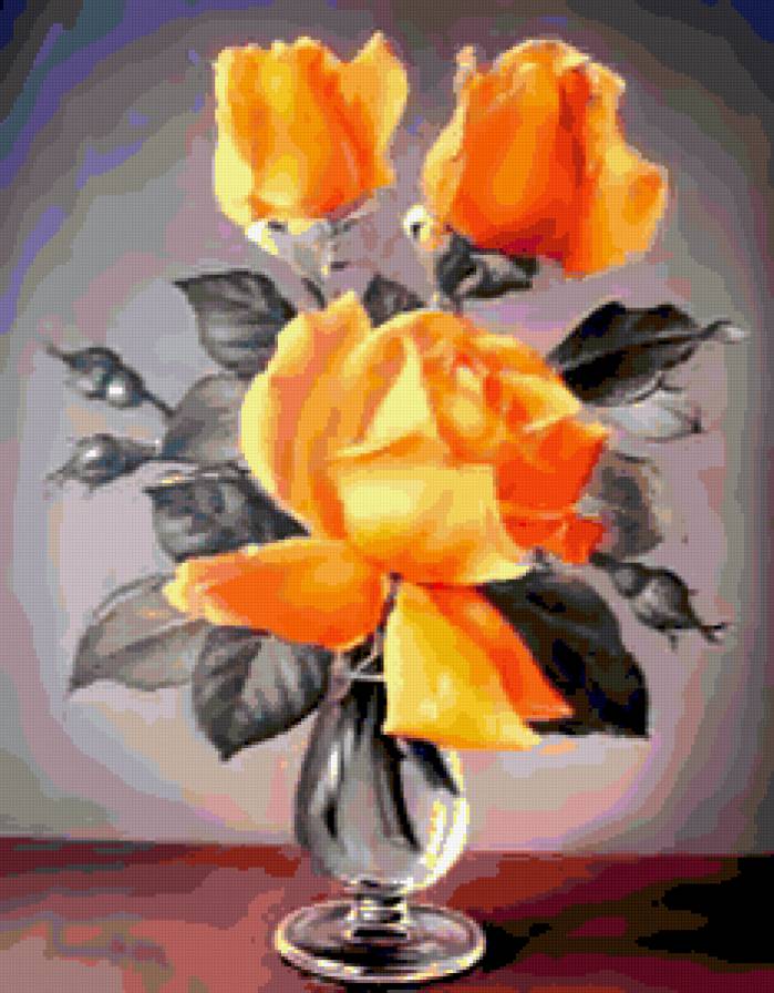 №249831 - розы, цветы, букет - предпросмотр