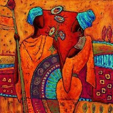 Схема вышивки «Африка»