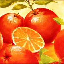 Схема вышивки «Апельсины»
