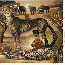 Схема вышивки «На тему Африки»