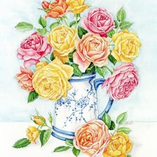 Схема вышивки «цветы»