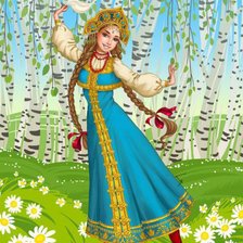 Схема вышивки «девушка»