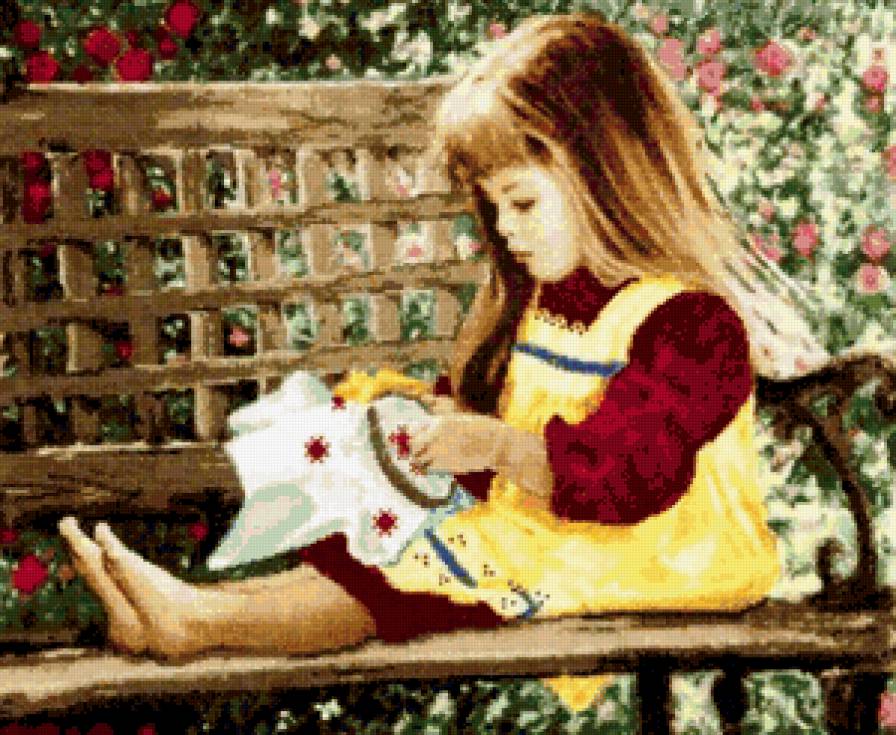 Рукодельница - дети, винтаж - предпросмотр