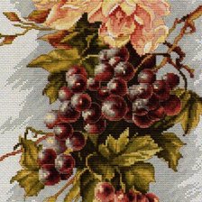 Оригинал схемы вышивки «Композиция с виноградом» (№250414)