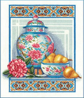 Китайский фарфор - фрукты, натюрморт, для кухни - оригинал