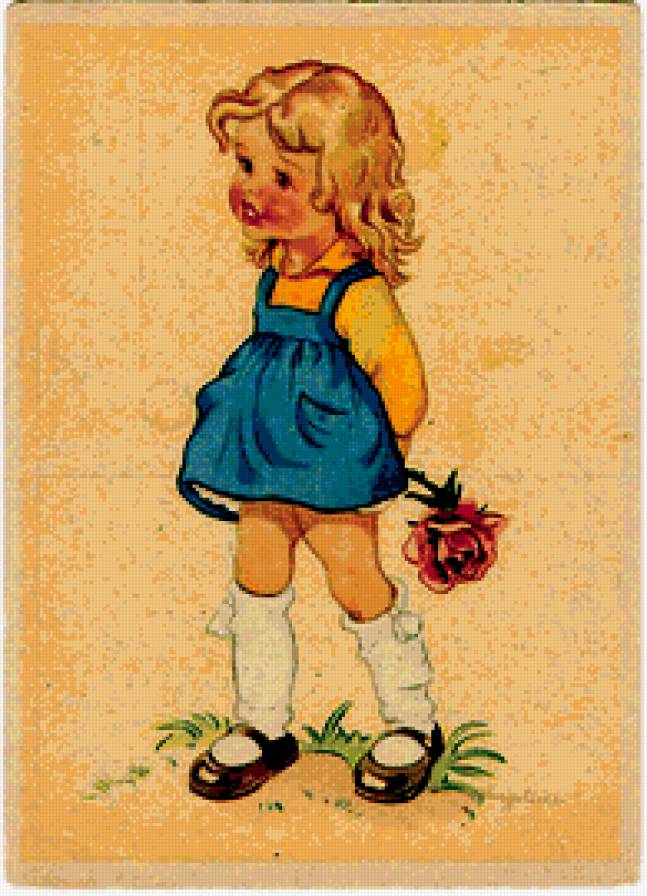 старые немецкие открытки - дети, открытки - предпросмотр