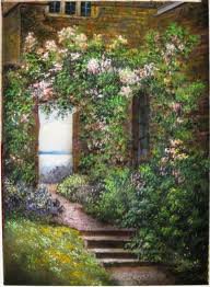 №250515 - пейзаж, цветы, дом, природа - оригинал