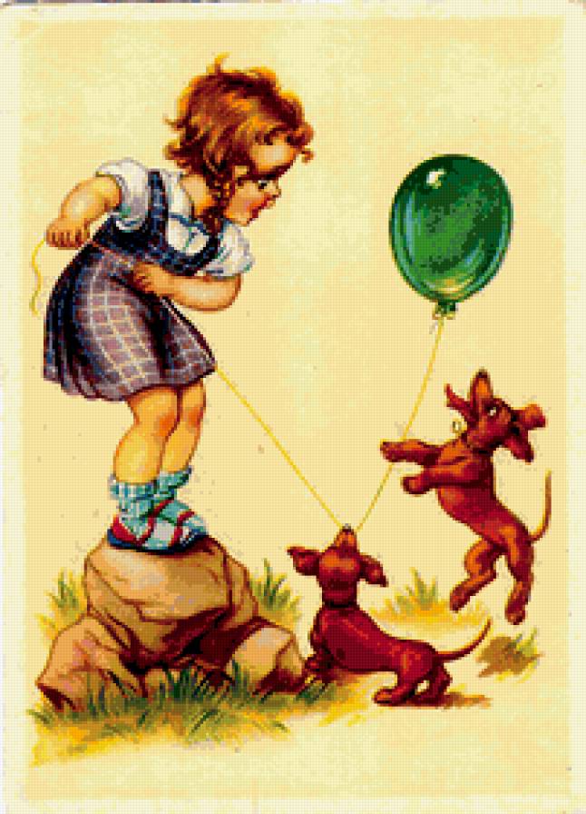 старые немецкие открытки - дети, открытки - предпросмотр