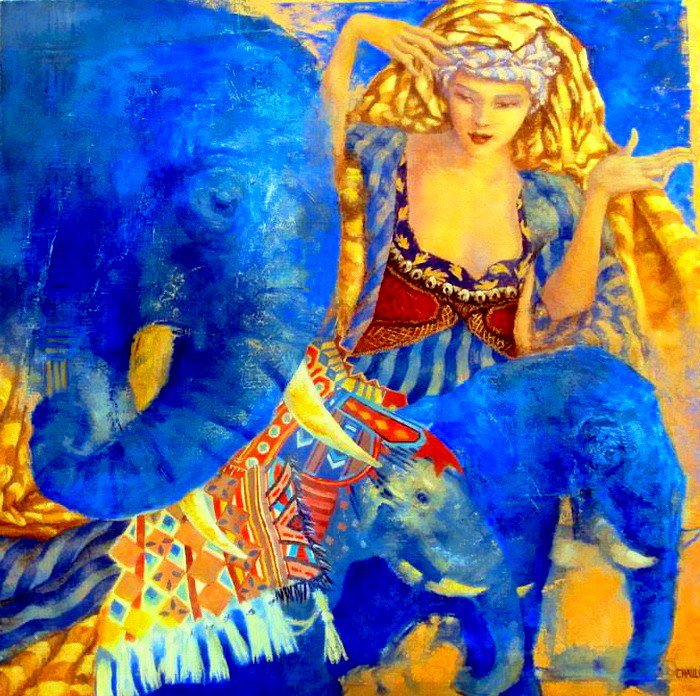 синие слоны - оригинал