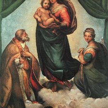 Схема вышивки «Мадонна с младенцем»