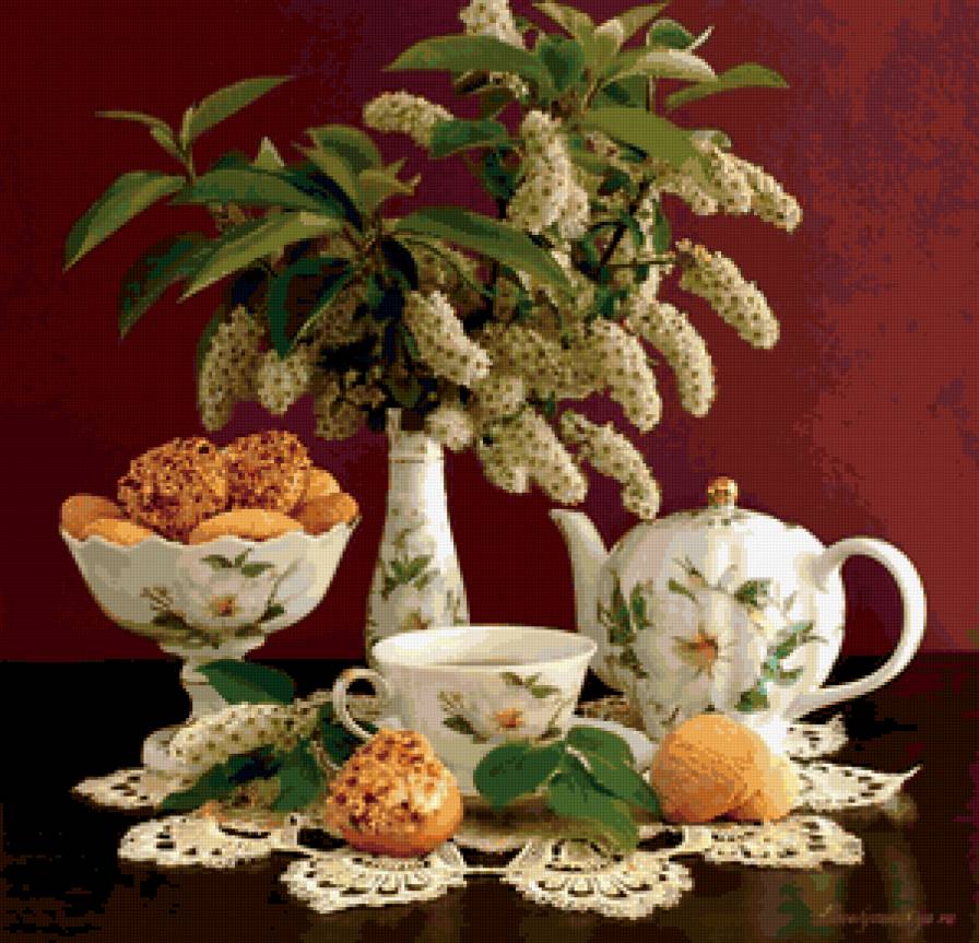 черемуха - натюрморт - предпросмотр