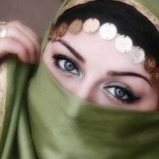 Схема вышивки «девушка востока»