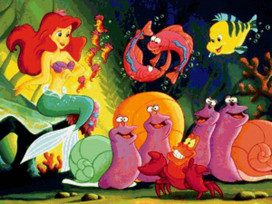 русалочка - мультики, герои мультика - предпросмотр