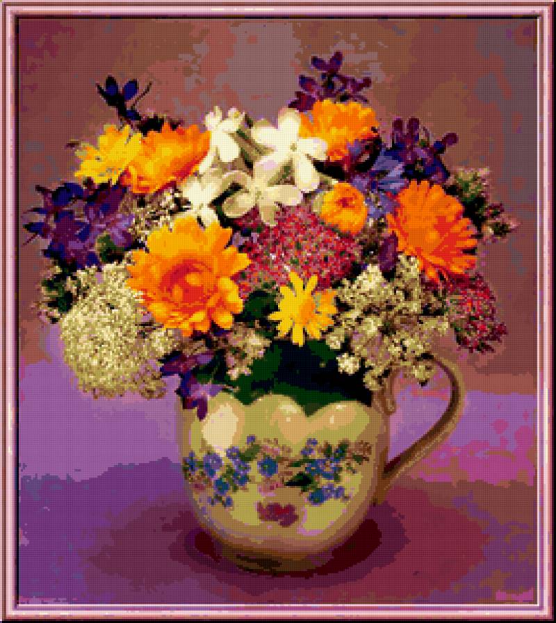 букет - ваза, букет, цветы - предпросмотр