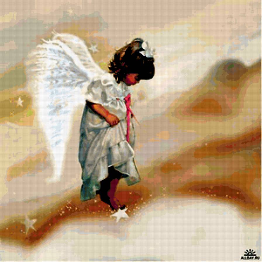 ангелочек Дональда Золана - ангел, девочка, дети - предпросмотр