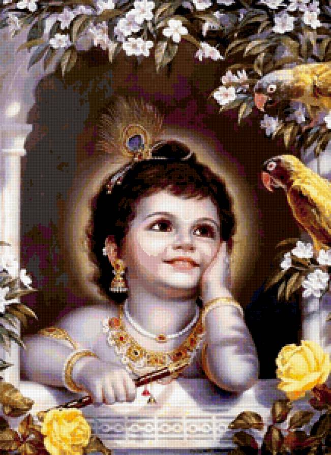 МАЛЕНЬКИЙ КРИШНА - улыбка, ребенок, боги, индия - предпросмотр