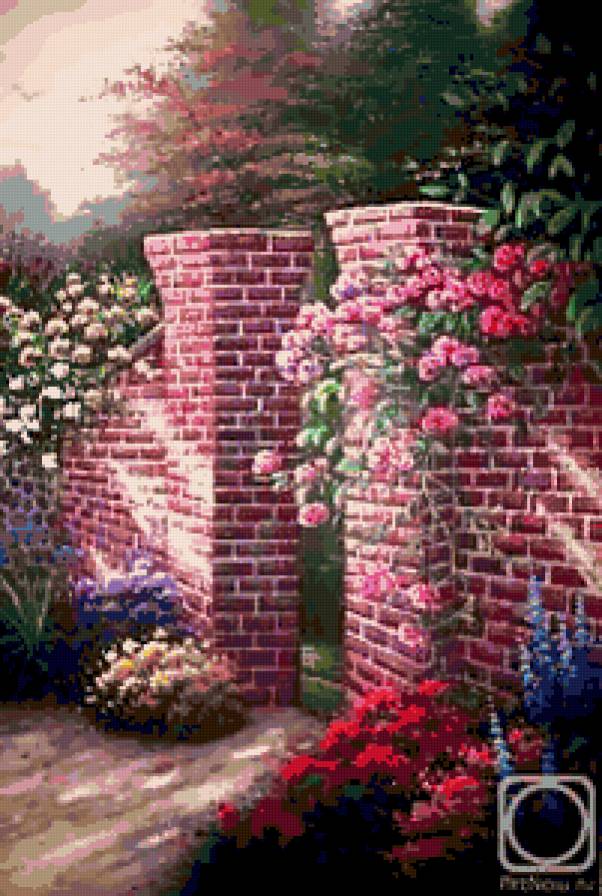 №251267 - пейзаж, цветы - предпросмотр