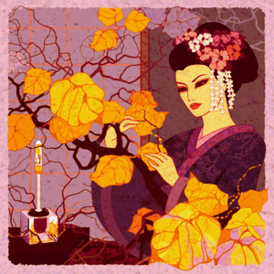 подушка гейша - предпросмотр