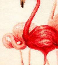 Оригинал схемы вышивки «фламинго» (№251515)