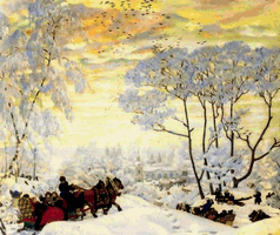 Кустодиев. Зима - предпросмотр