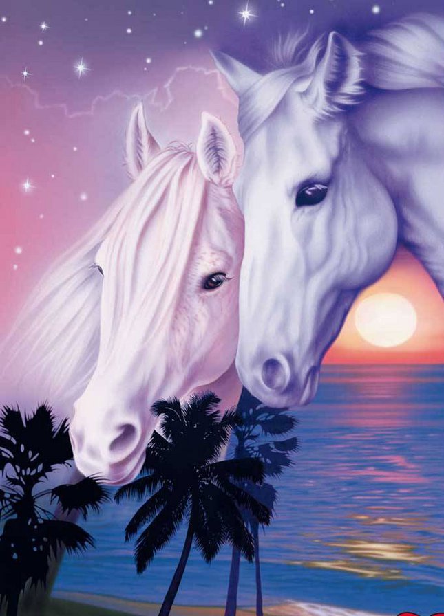 белые лошади - оригинал