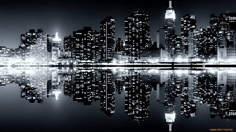 Ночной Нью Йорк - манхеттен, ночь, нью йорк - оригинал