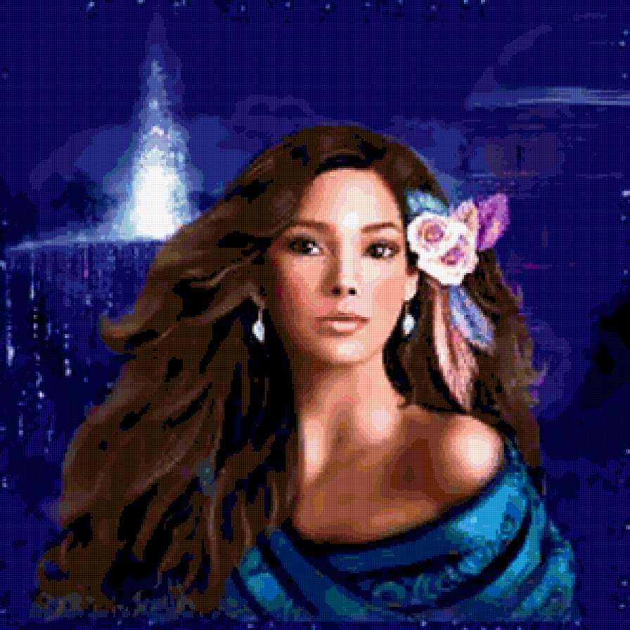 №252211 - девушка, цветы, портрет - предпросмотр