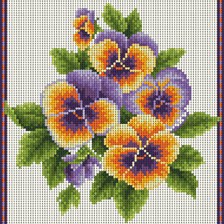Схема вышивки «виола»