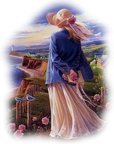 ЛЕТНЫЙ МОРСКОЙ МУССОН - образ женщины, красота женщины, берег, море, женщины мира - оригинал