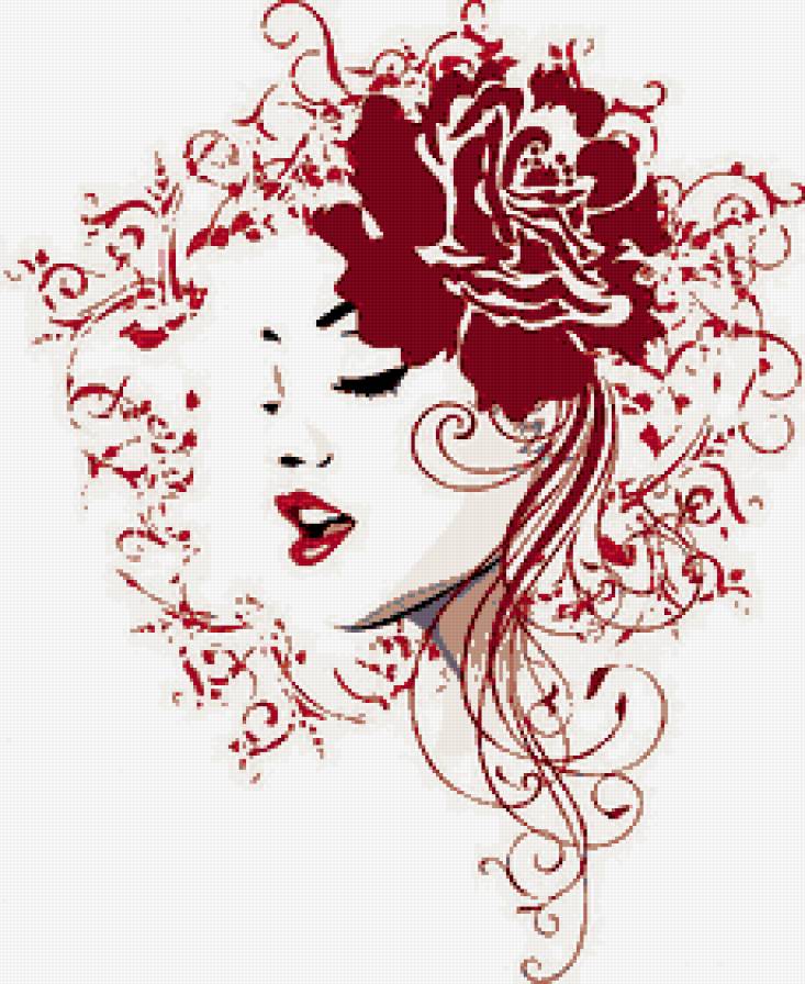 ЖЕНЩИНА-МЕЧТА - незнакомка, женщины мира, роза, губы, мечты, красота - предпросмотр