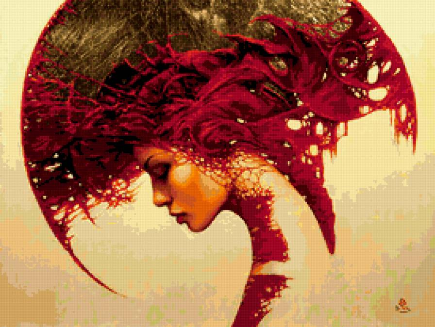 ЦВЕТ ЖЕНСКОЙ ТОСКИ - неизвестная, женскийобраз, незнакомая, женщина, загадка, взгляд - предпросмотр