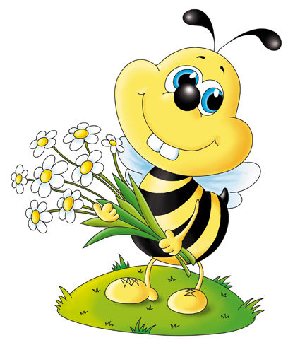 пчелка - а, юмор, детям, насекомые, мультяшки, детская - оригинал