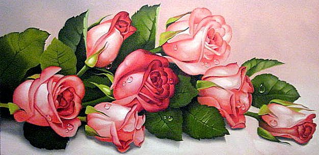 Розовые розы - розы - оригинал